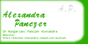 alexandra panczer business card